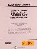 Robbins Myers-Electro-Craft-Robbins Myers Spindle Orient & Auxiliary Function Card, Operations Parts Manual-Spindle Auxiliary Card-01